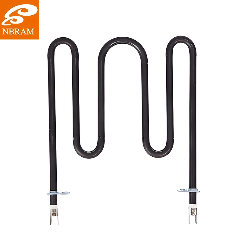 Tubo calefactor en forma de M